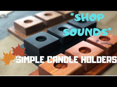 Easy Wooden Candle Holders| Beginners Woodworking