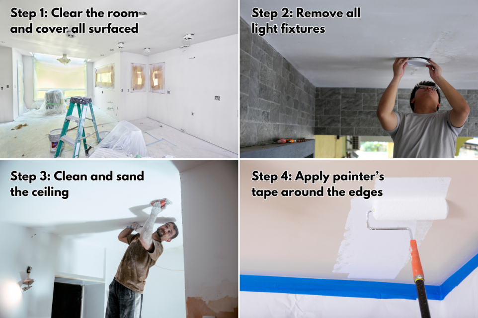 how to paint a ceiling