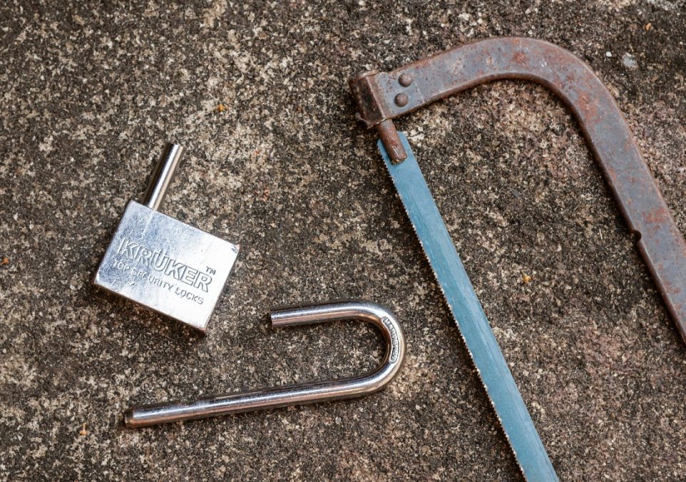 how to break a padlock