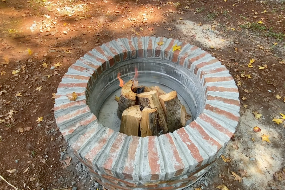 brick fire pit